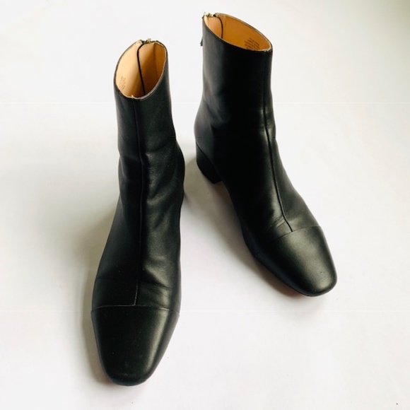 J. Crew Black Leather Roxie Boots - Picture 2 of 4